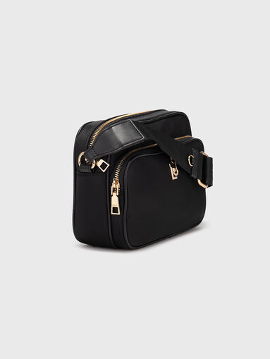 Black crossbody bag with logo - 4
