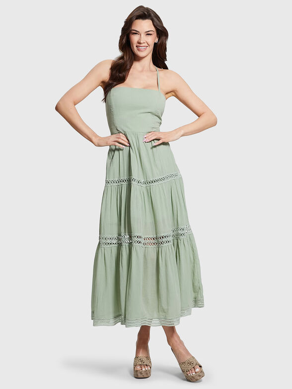 SAFA midi dress with accent laces - 6