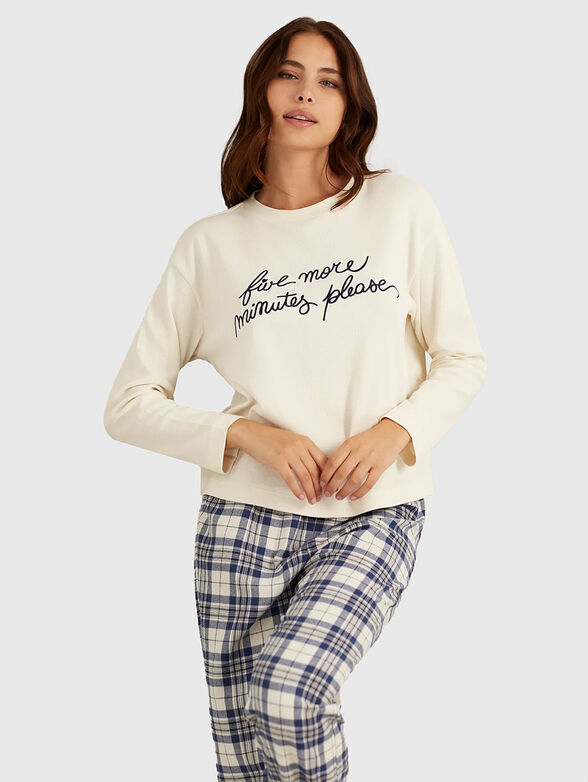 MIX & MATCH cotton pyjama top with print - 1