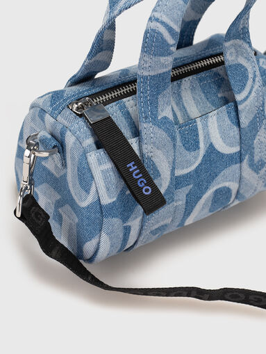 Denim bag with print - 5