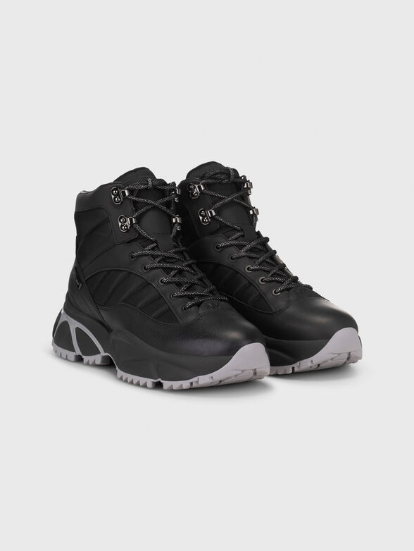 LOGAN black leather boots - 2