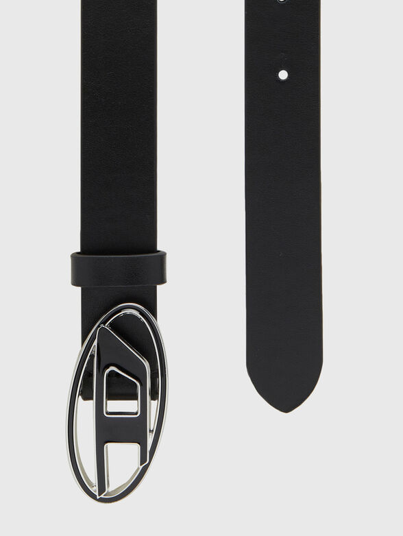 B-1DR 25 leather belt with oval logo - 2