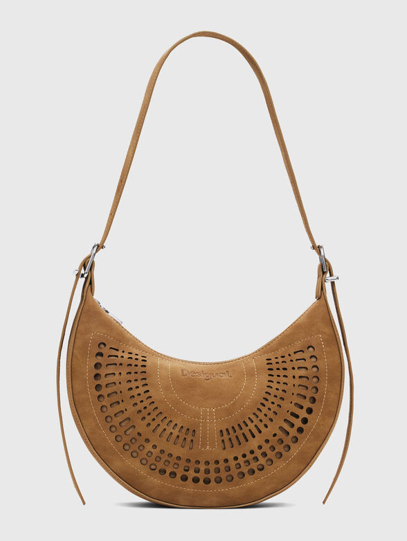 Eco leather hobo bag with perforation - 1