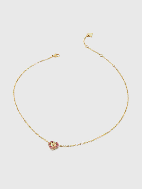 BELOVED necklace with pink rhinestones - 1