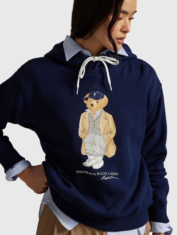 Cotton sweatshirt with accent logo print - 4