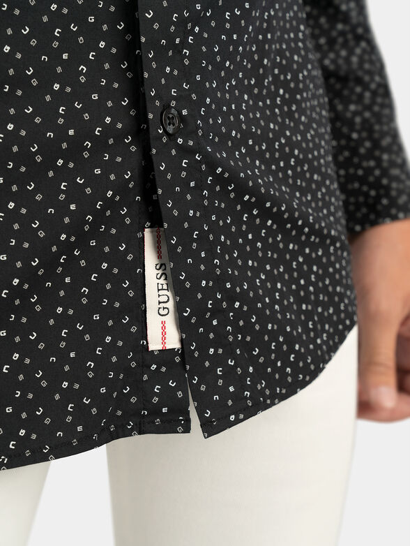 SUNSET Black cotton shirt - 2