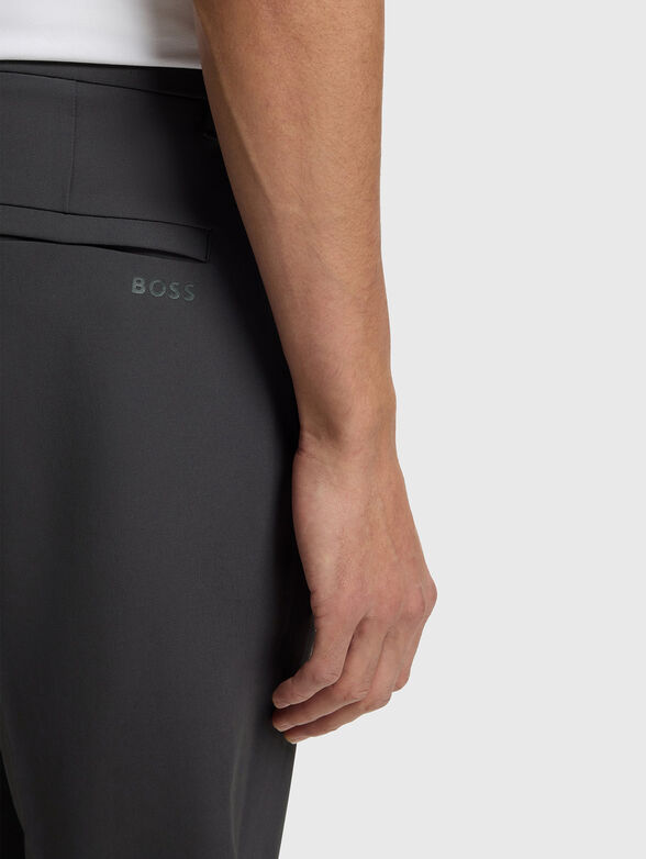 Straight trousers with logo - 3