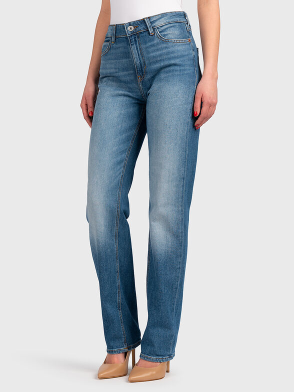 1981 blue jeans with washed effect - 1