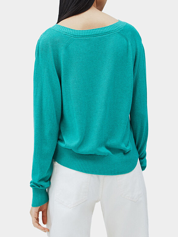 MARTINA sweater in turquoise color - 4
