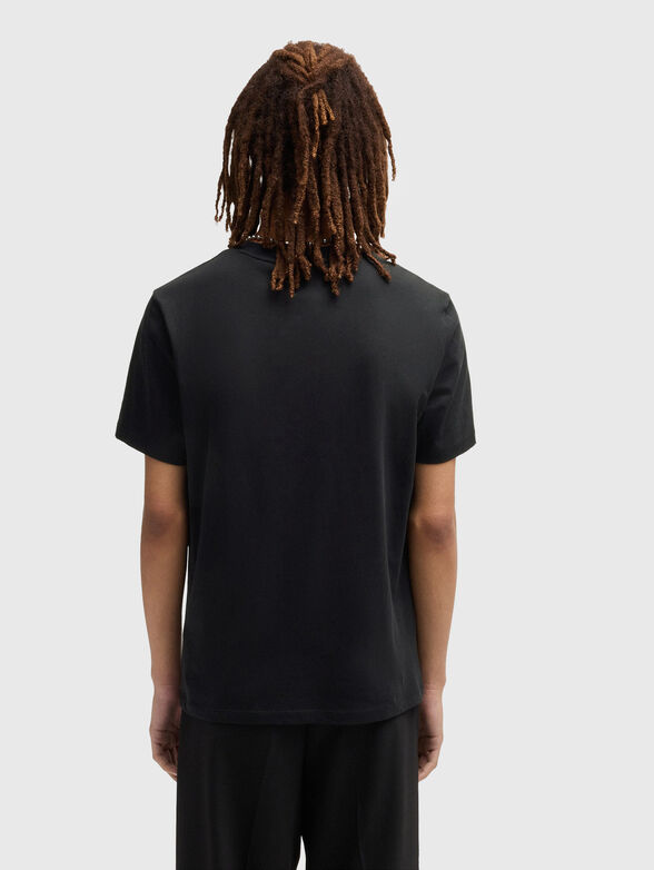 Cotton T-shirt with print - 3