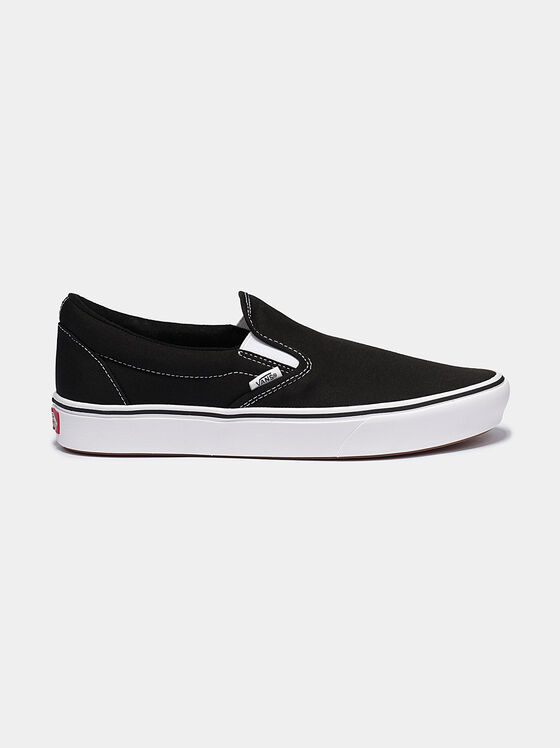 Slip-on sneakers in black color - 1