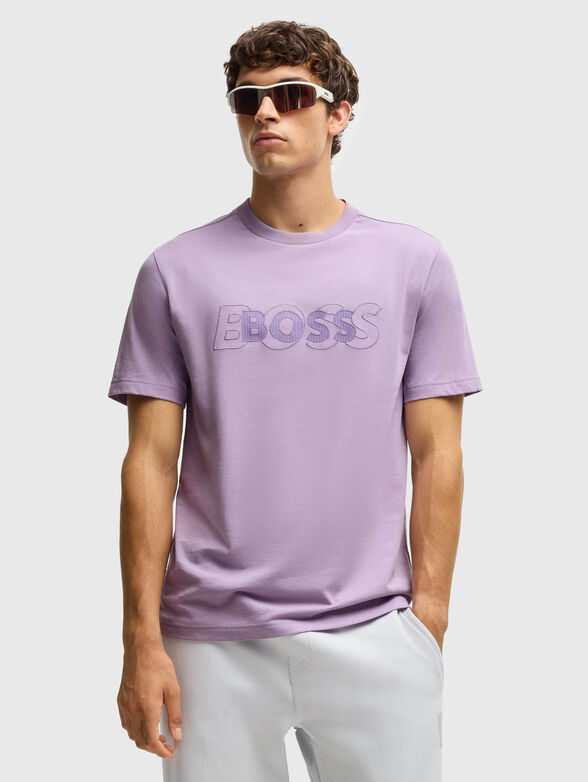 Cotton T-shirt with logo - 1