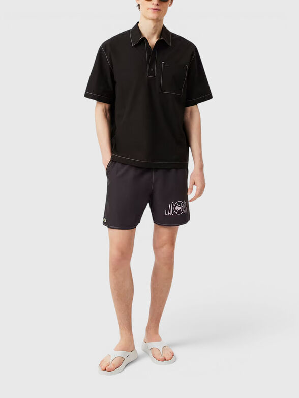 Black beach shorts - 4