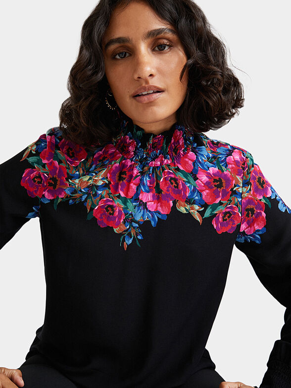 Blouse PETUNIA with floral motifs - 3