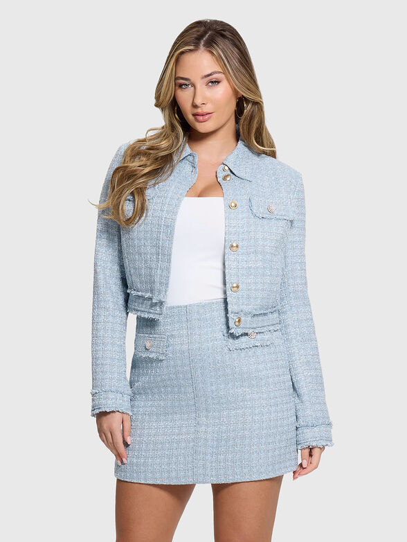 Cropped blazer made of tweed - 1