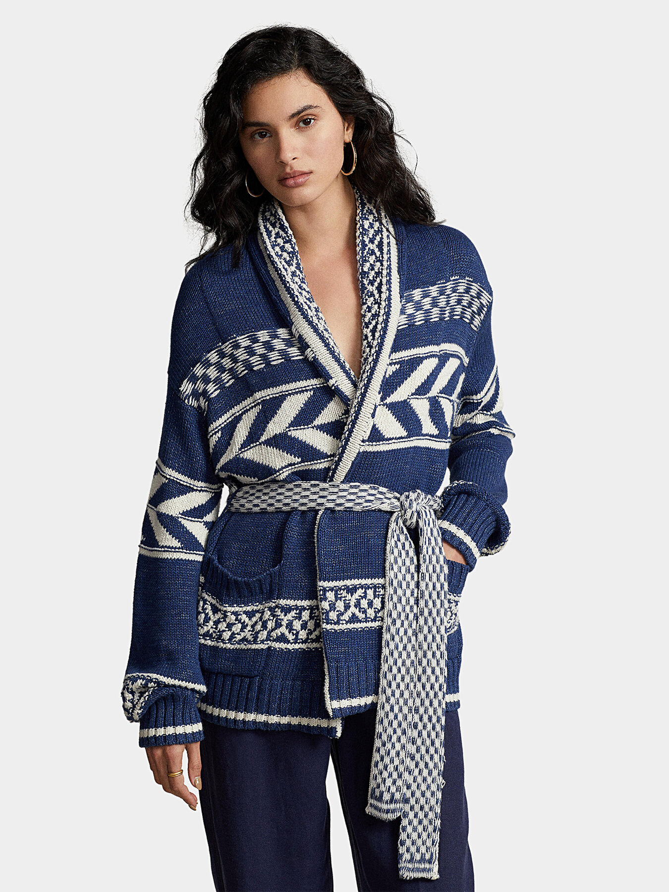 Rl shawl collar cardigan deals