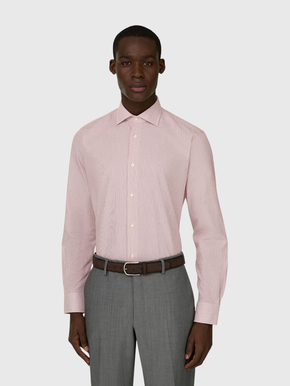 Cotton shirt with stripes - 1