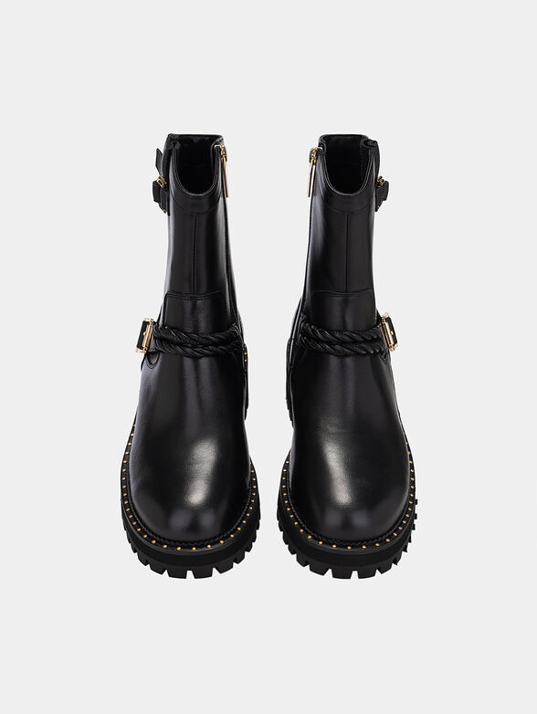 Ankle boots with logo buckle - 5