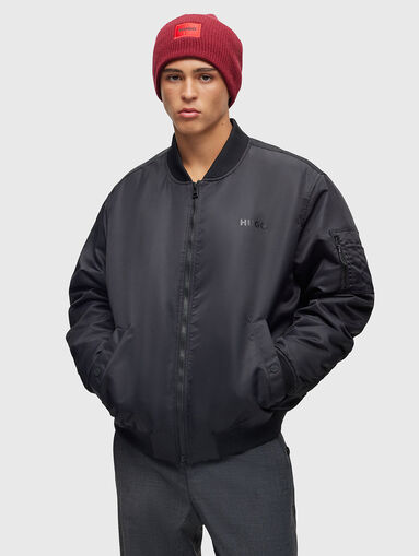 Wool blend hat with contrast logo - 3