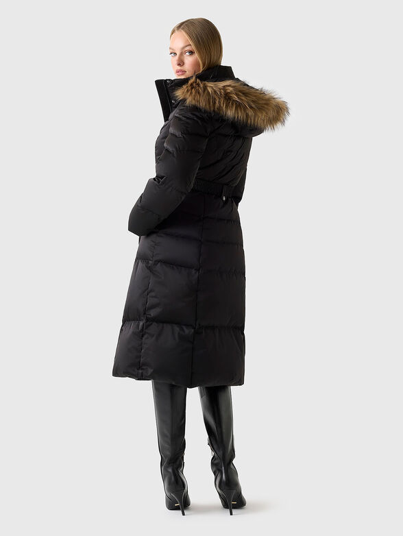Long hooded puffer jacket - 2