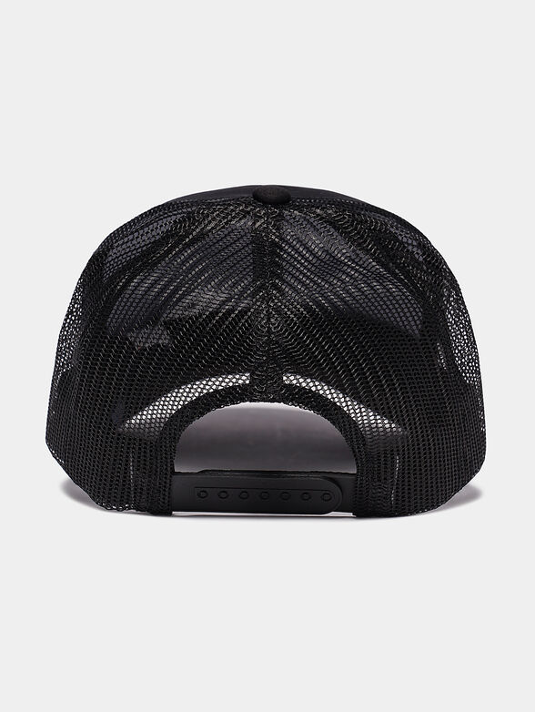 Black cap with logo print - 2