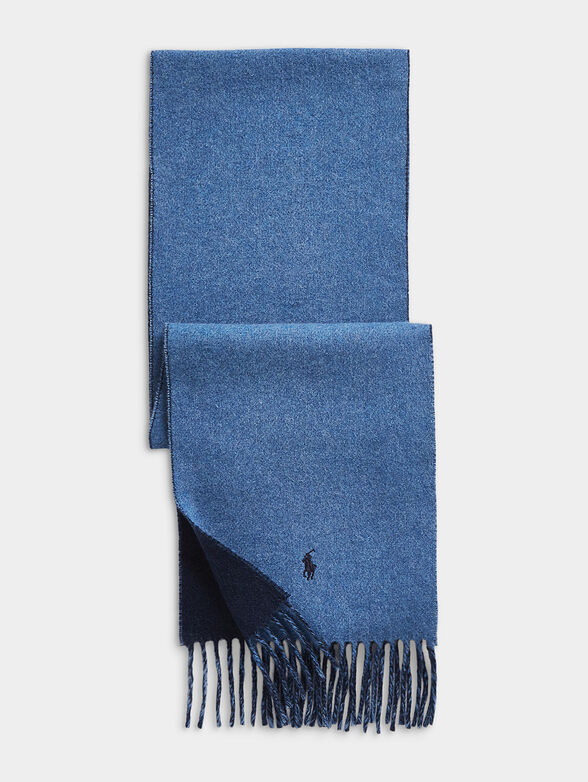Reversible scarf with logo detail - 1