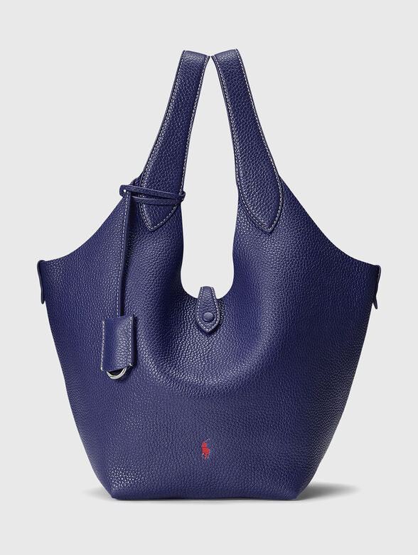 Leather tote bag with logo - 1