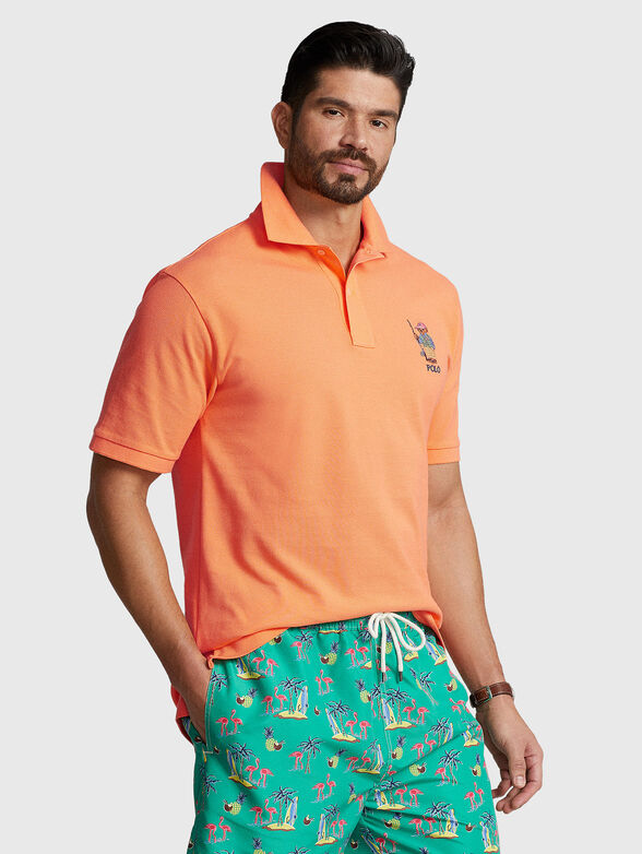 Orange Polo-shirt with Polo Bear detail - 1