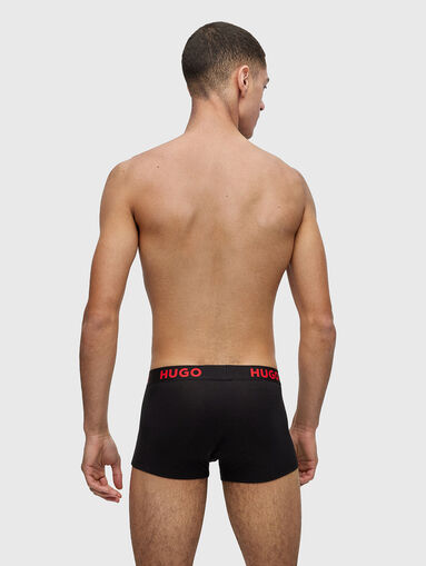 Set of three pairs of trunks with logo accent - 5