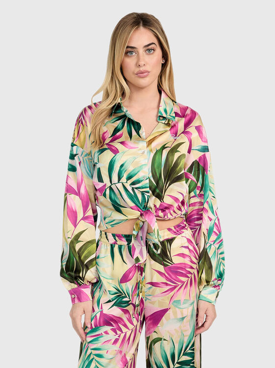 Shirt with floral print  - 1