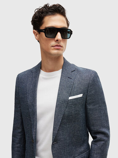 Blazer in wool and linen  - 5