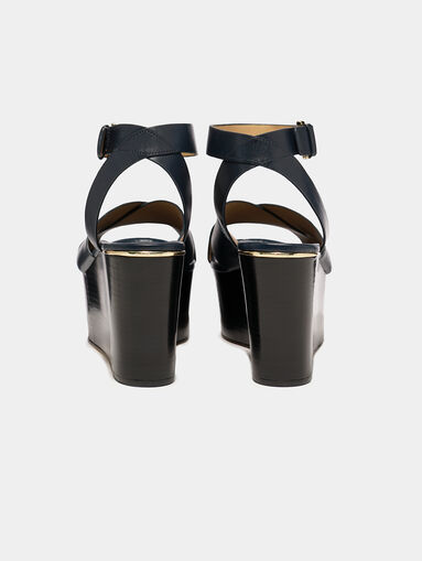 ABBOTT Leather wedge - 4