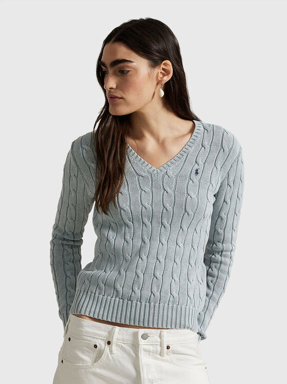 V-neck sweater - 1
