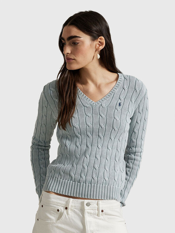 V-neck sweater - 1