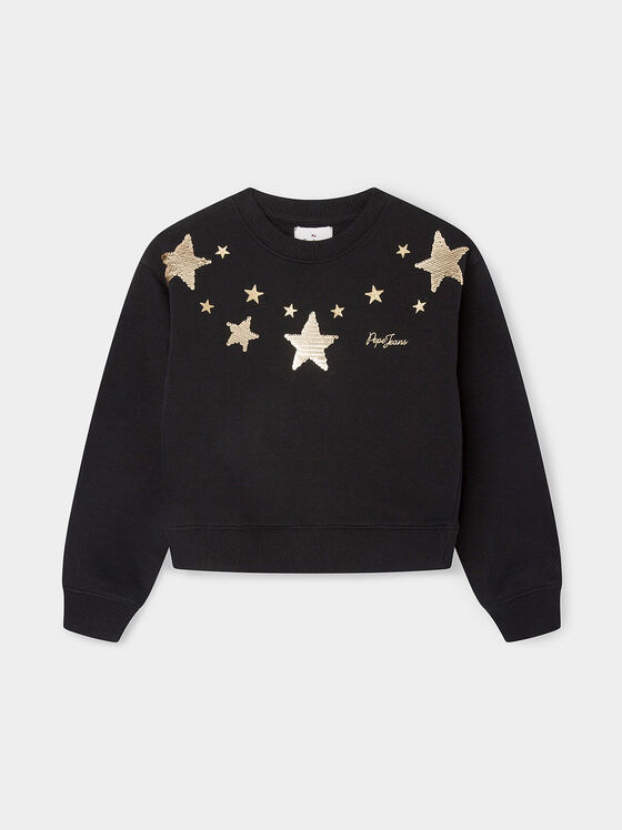 EVONY sweatshirt with golden sequins - 1