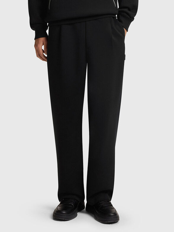Cotton sports trousers with pockets - 1