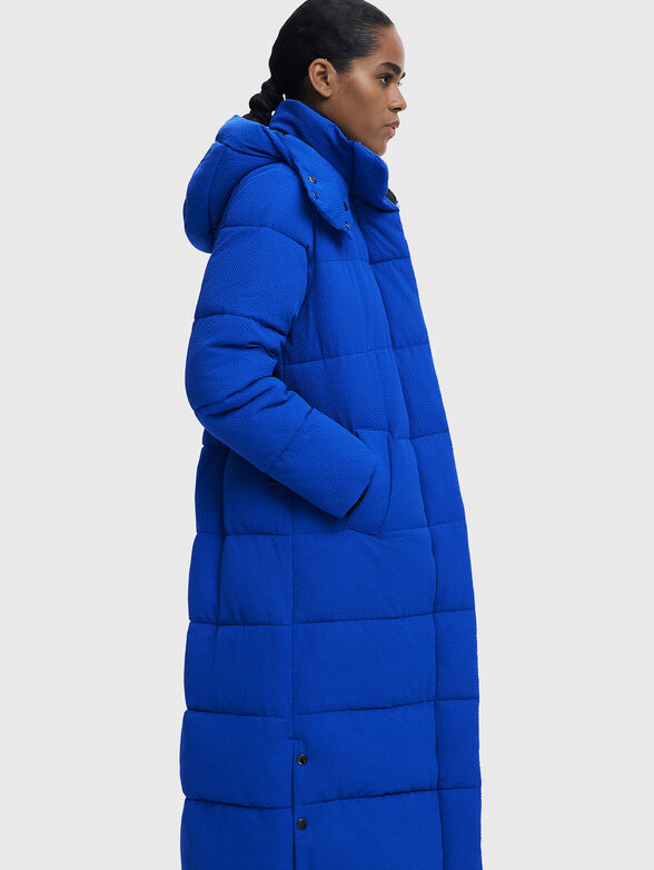 CINTURON2 long jacket with belt - 4