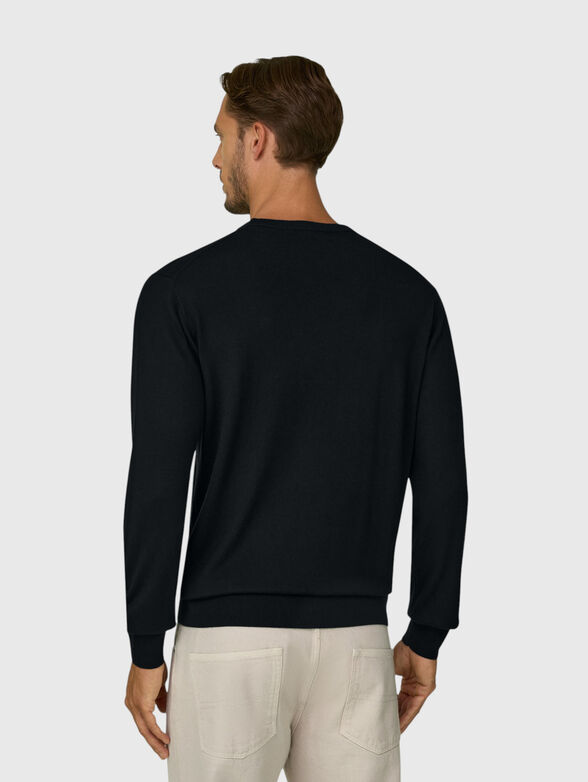 Black wool sweater - 3