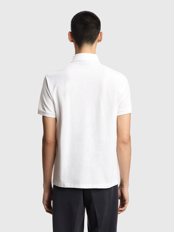 Cotton polo shirt with embroidered logo - 3