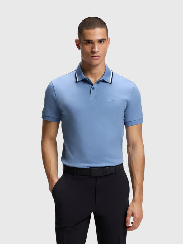 Blue polo shirt - 1