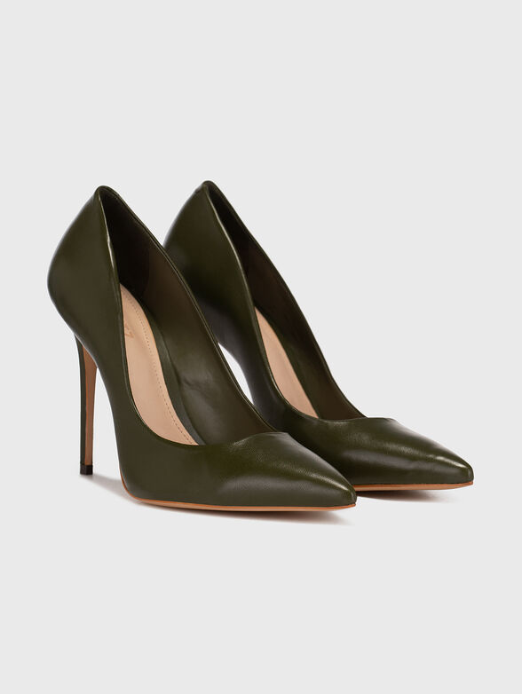 Heeled shoes in beige color - 2