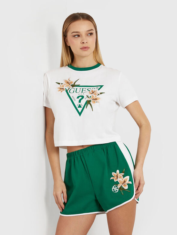 ZOEY black T-shirt with logo print - 1