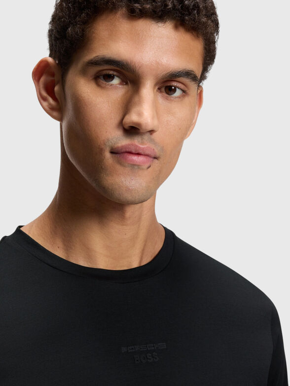 Cotton T-shirt with a statement back - 3
