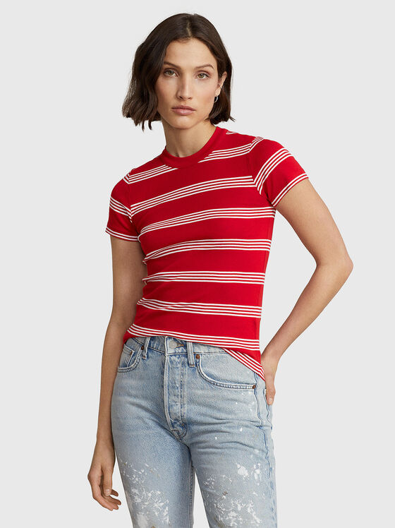 T-shirt with striped pattern - 1