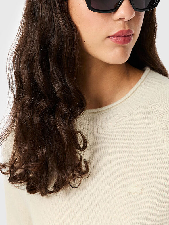 Crew neck wool sweater - 4