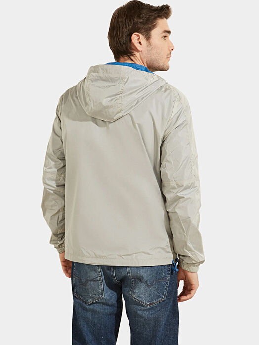 Reversible jacket with logo print