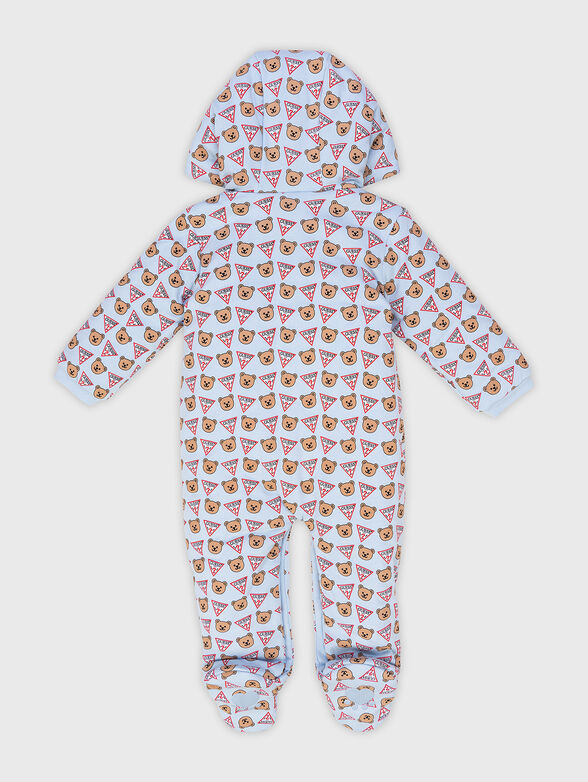 Cotton bodysuit with hood - 2
