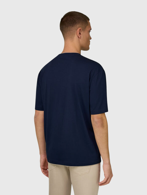 Navy cotton t-shirt - 2