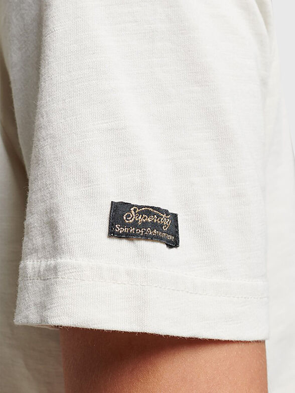Cotton T-shirt VINTAGE with faded effect - 4