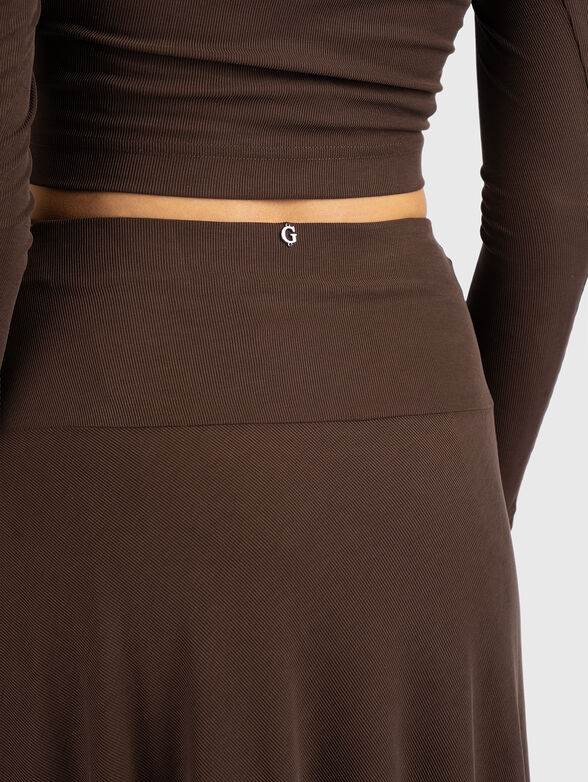 MILENA JEWEL draped maxi skirt - 3